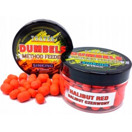 Бойлы Traper Boilies Dumbels Sinking 8-10 мм/50 г Halibut czerwony (Красный палтус)